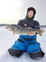 2nd Place 24.5 inch Walleye Angler 6 Tom Cermak - 2/16/2022