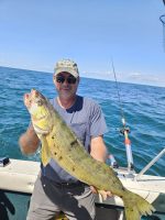 Rich Davenport caught this 7lb walleye while fishing with Doc Soper off Dunkirk, NY